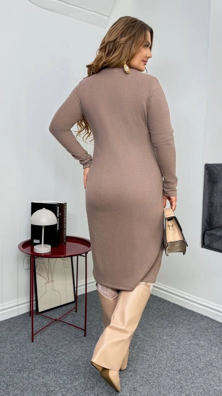 Теплое элегантное платье