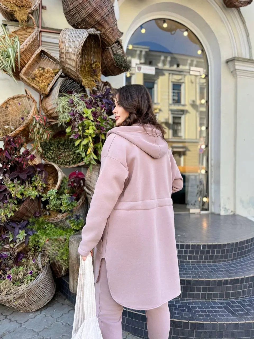 Стильный теплый костюм двойка