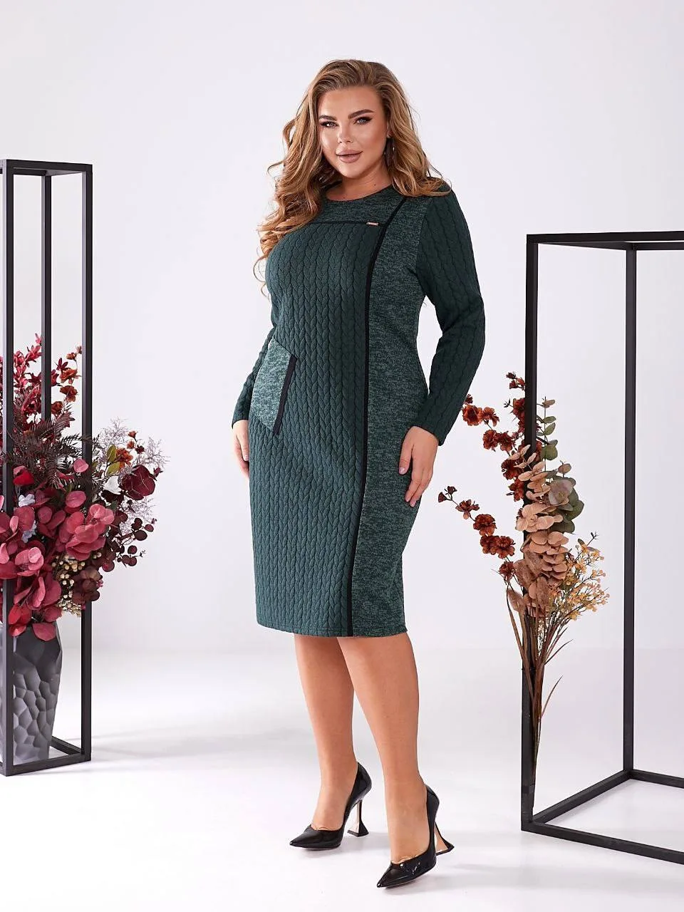 Осеннее элегантное платье