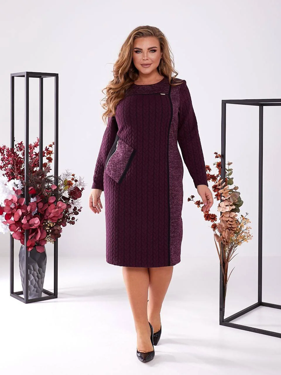 Осеннее элегантное платье