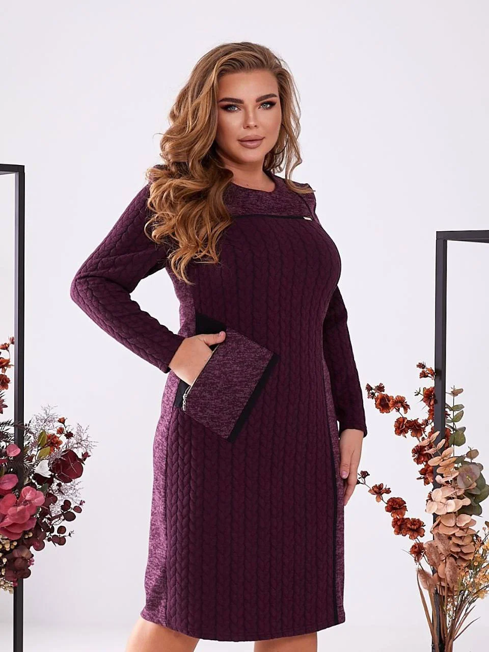 Осеннее элегантное платье