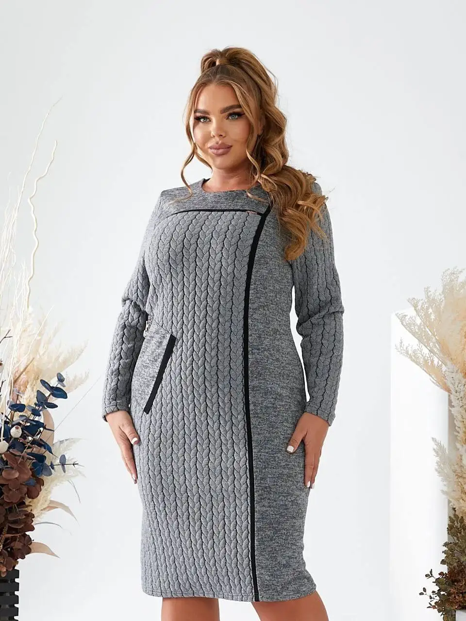 Осеннее элегантное платье